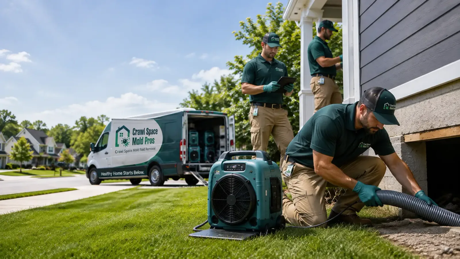 Crawl Space Mold Removal in Davenport, IA